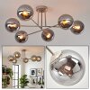 Gastor Plafonnier, Boule lumineuse 80 cm Sable, 6 lumières