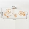 Koyoto Plafonnier, Boule lumineuse 78 cm Sable, 6 lumières