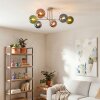 Gastor Plafonnier, Boule lumineuse 80 cm Sable, 6 lumières