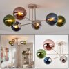 Gastor Plafonnier, Boule lumineuse 80 cm Sable, 6 lumières