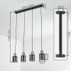 Mador Suspension, Suspension Noir, 4 lumières