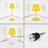 Salgadinho Lampe de table d'extérieur, Lampe à poser LED Jaune, 1 lumière
