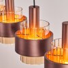 Traak Suspension, Suspension Bronze, Noir, 4 lumières