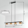 Folar Suspension, Suspension LED Noir, 4 lumières