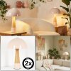Lampe Champignon  Forgek Lampe à poser Champagne, Couleur bois, 1 lumière