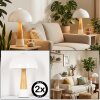 Style champignon  Forgek Lampe à poser Couleur bois, Sable, 1 lumière