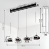 Ironel Suspension, Suspension LED Noir, 1 lumière
