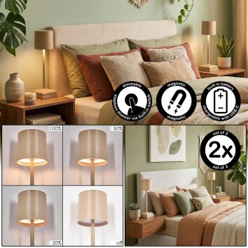 Kaval Lampe à poser LED Sable, 1 lumière