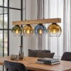 Koyoto Suspension, Boule lumineuse, Suspension Écru, Noir, 4 lumières