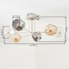 Ripoll Plafonnier, Boule lumineuse Sable, 6 lumières