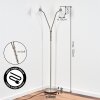Arcen Lampadaire LED Nickel mat, 2 lumières
