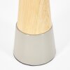 Forgek Lampe à poser Gris, Couleur bois, 1 lumière
