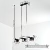 Folar Suspension, Suspension LED Noir, 3 lumières