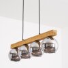 Koyoto Suspension, Boule lumineuse, Suspension Écru, Noir, 4 lumières