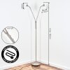 Karol Lampadaire LED Nickel mat, 2 lumières
