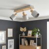Olaris Plafonnier, Spot de plafond Chrome, Gris, Écru, 3 lumières