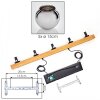 Koyoto Suspension, Boule lumineuse, Suspension Écru, Noir, 5 lumières