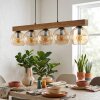 Koyoto Suspension, Boule lumineuse, Suspension Écru, Noir, 5 lumières