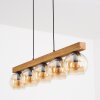 Koyoto Suspension, Boule lumineuse, Suspension Écru, Noir, 5 lumières