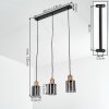 Mador Suspension, Suspension Noir, 3 lumières