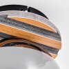 Rafon Plafonnier, Boule lumineuse Couleur bois, Noir, 1 lumière