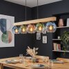 Koyoto Suspension, Boule lumineuse, Suspension Écru, Noir, 5 lumières