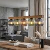 Koyoto Suspension, Boule lumineuse, Suspension Écru, Noir, 5 lumières