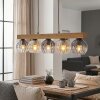 Koyoto Suspension, Boule lumineuse, Suspension Écru, Noir, 5 lumières