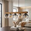 Koyoto Suspension, Boule lumineuse, Suspension Écru, Noir, 5 lumières