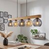 Koyoto Suspension, Boule lumineuse, Suspension Écru, Noir, 5 lumières