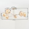 Ripoll Plafonnier, Boule lumineuse Sable, 6 lumières