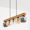 Ripoll Suspension, Boule lumineuse, Suspension Écru, Noir, 5 lumières