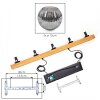 Ripoll Suspension, Boule lumineuse, Suspension Écru, Noir, 5 lumières