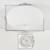 Molak Plafonnier Nickel mat, 2 lumières