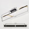 Kelon Plafonnier LED Noir, 1 lumière
