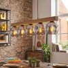 Ripoll Suspension, Boule lumineuse, Suspension Écru, Noir, 5 lumières