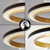 Tulor Plafonnier LED Noir, 1 lumière