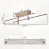 Kiron Plafonnier LED Sable, 1 lumière