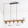Koyoto Suspension, Boule lumineuse, Suspension Écru, Noir, 5 lumières