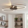 Koman Plafonnier LED Noir, 1 lumière