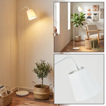 Talor Lampadaire Blanc, 1 lumière