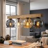 Ripoll Suspension, Boule lumineuse, Suspension Écru, Noir, 4 lumières