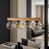 Ripoll Suspension, Boule lumineuse, Suspension Écru, Noir, 4 lumières