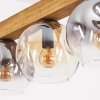 Ripoll Suspension, Boule lumineuse, Suspension Écru, Noir, 4 lumières