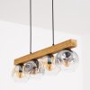 Ripoll Suspension, Boule lumineuse, Suspension Écru, Noir, 4 lumières