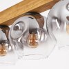 Ripoll Suspension, Boule lumineuse, Suspension Écru, Noir, 4 lumières