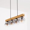 Ripoll Suspension, Boule lumineuse, Suspension Écru, Noir, 4 lumières