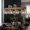 Koyoto Suspension, Boule lumineuse, Suspension Écru, Noir, 4 lumières