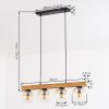 Koyoto Suspension, Boule lumineuse, Suspension Écru, Noir, 4 lumières