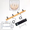Koyoto Suspension, Boule lumineuse, Suspension Écru, Noir, 4 lumières
